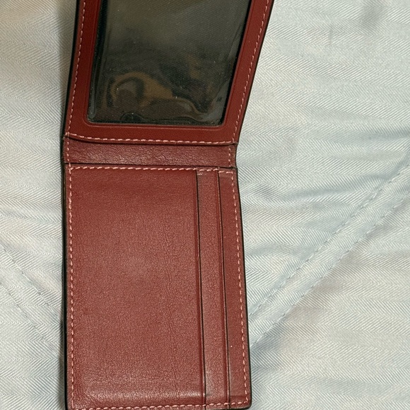Coach Embossed Red Leather wallet Set - Picture 3 of 7
